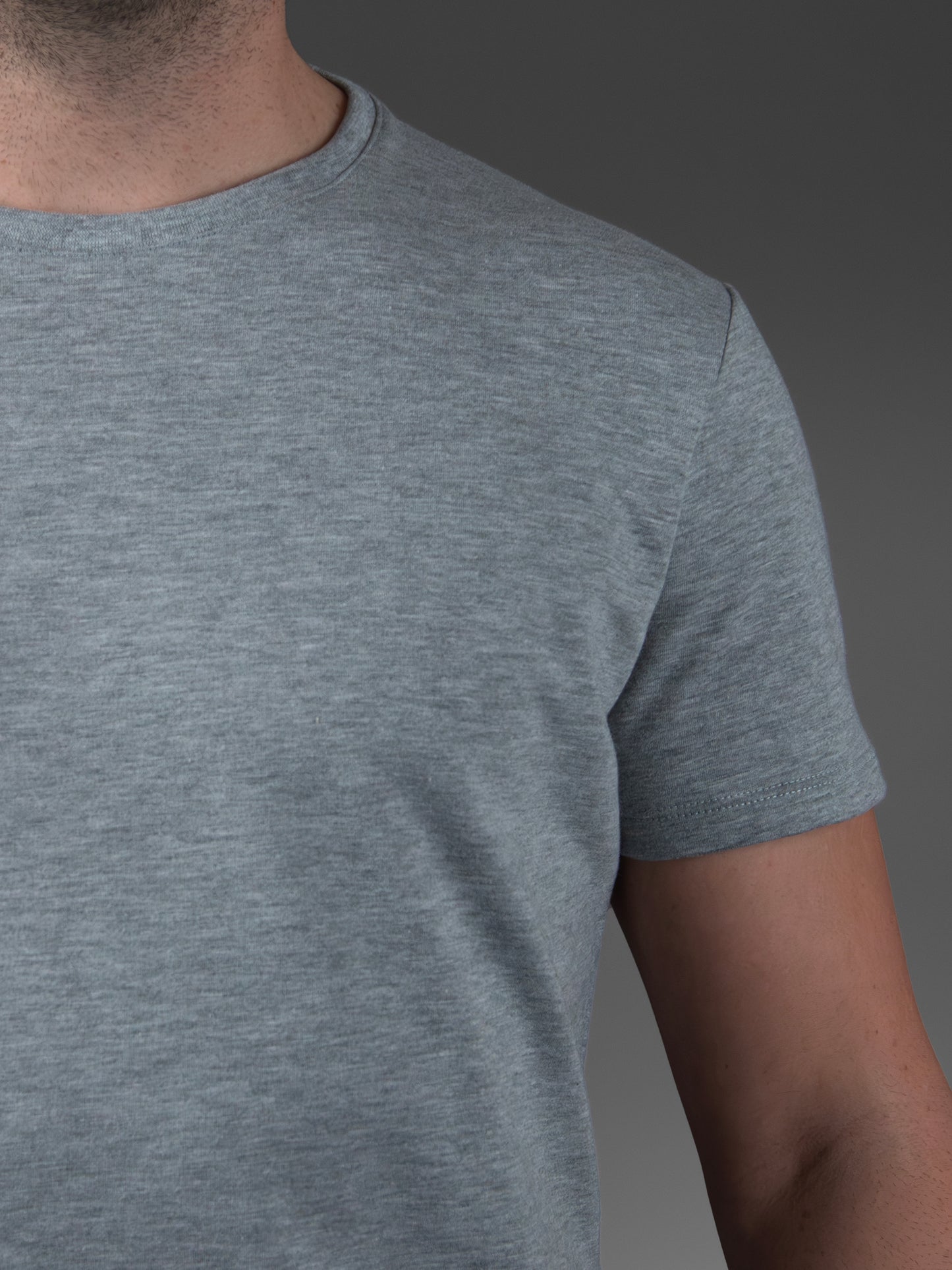 Camiseta hombre gris