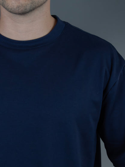 Camiseta Oversize azul marino