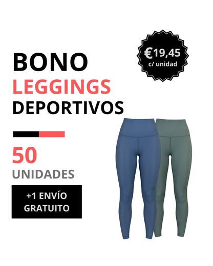 Bono legging mujer 50 unidades
