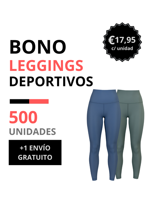 Bono legging mujer 500 unidades