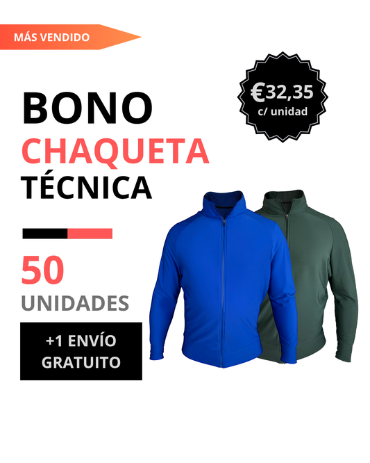Bono chaqueta técnica hombre 50 unidades