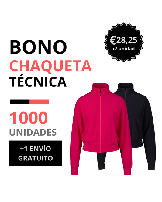 Bono chaqueta técnica mujer 1000 unidades