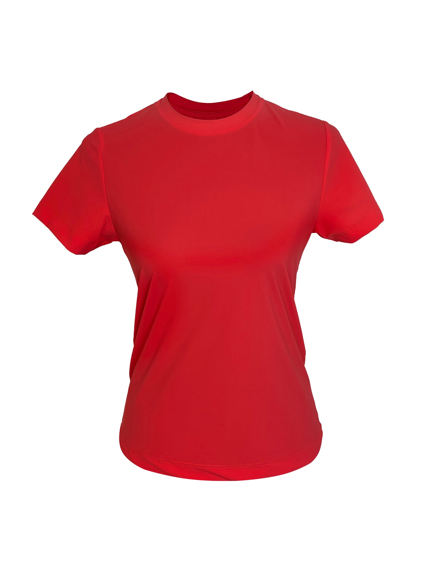Camiseta mujer técnica rojo salmón