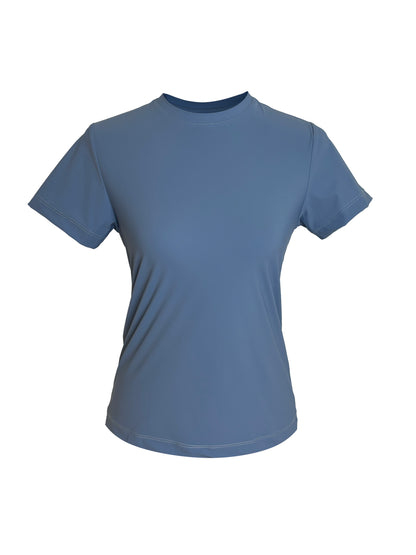 Camiseta mujer técnica azul celeste
