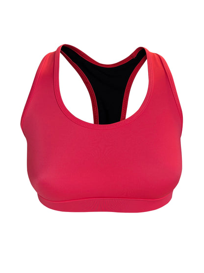 Top deportivo rojo salmón
