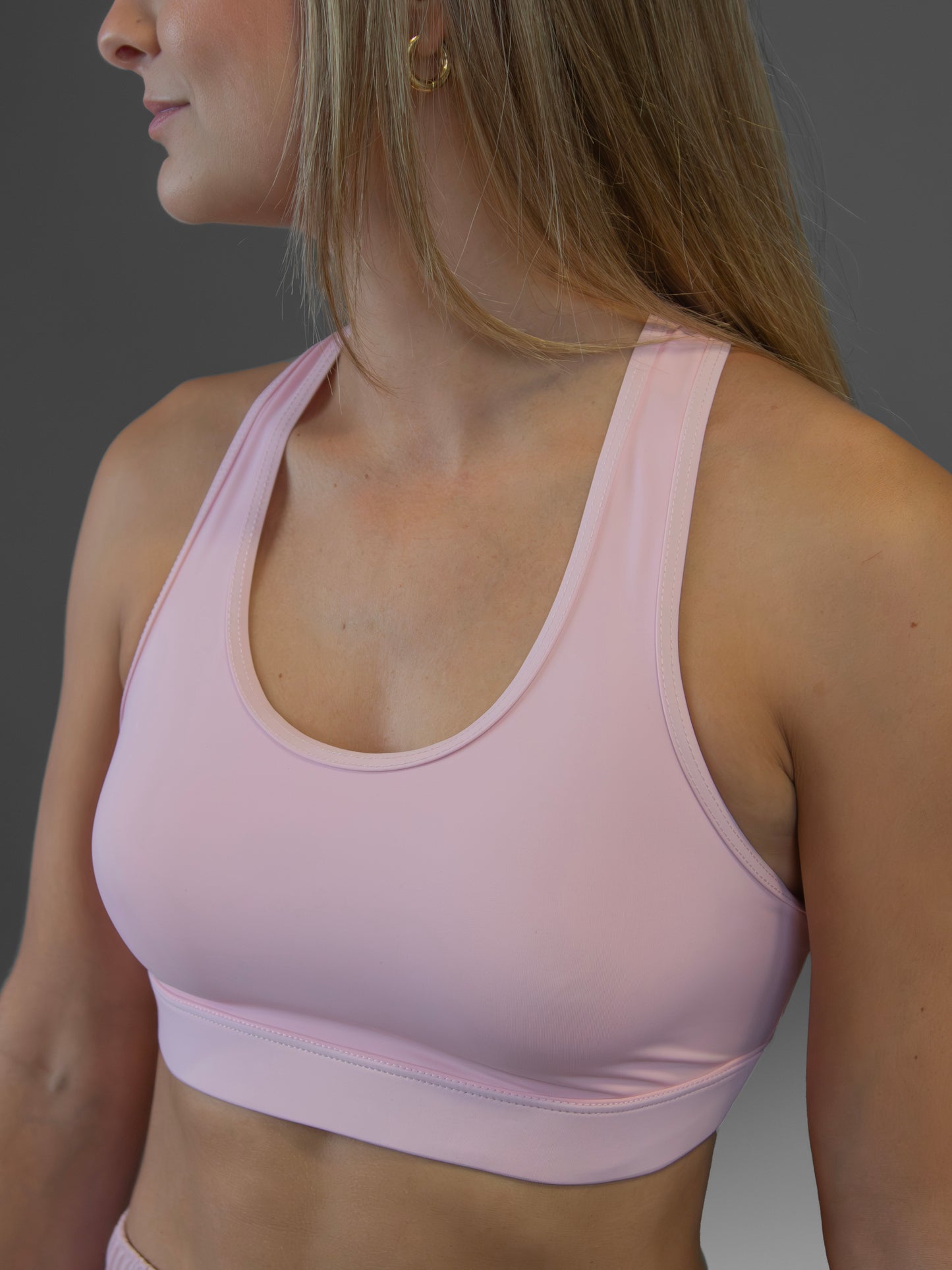 Top deportivo rosa palo