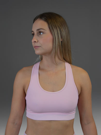 Top deportivo rosa palo