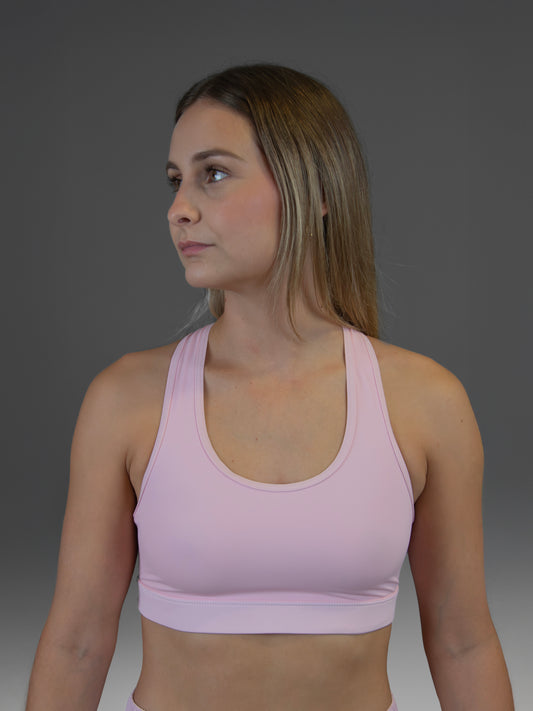 Top deportivo rosa palo