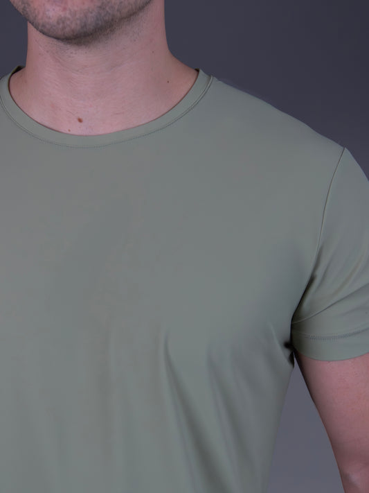 Camiseta hombre técnica verde