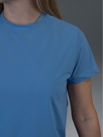 Camiseta mujer técnica azul celeste