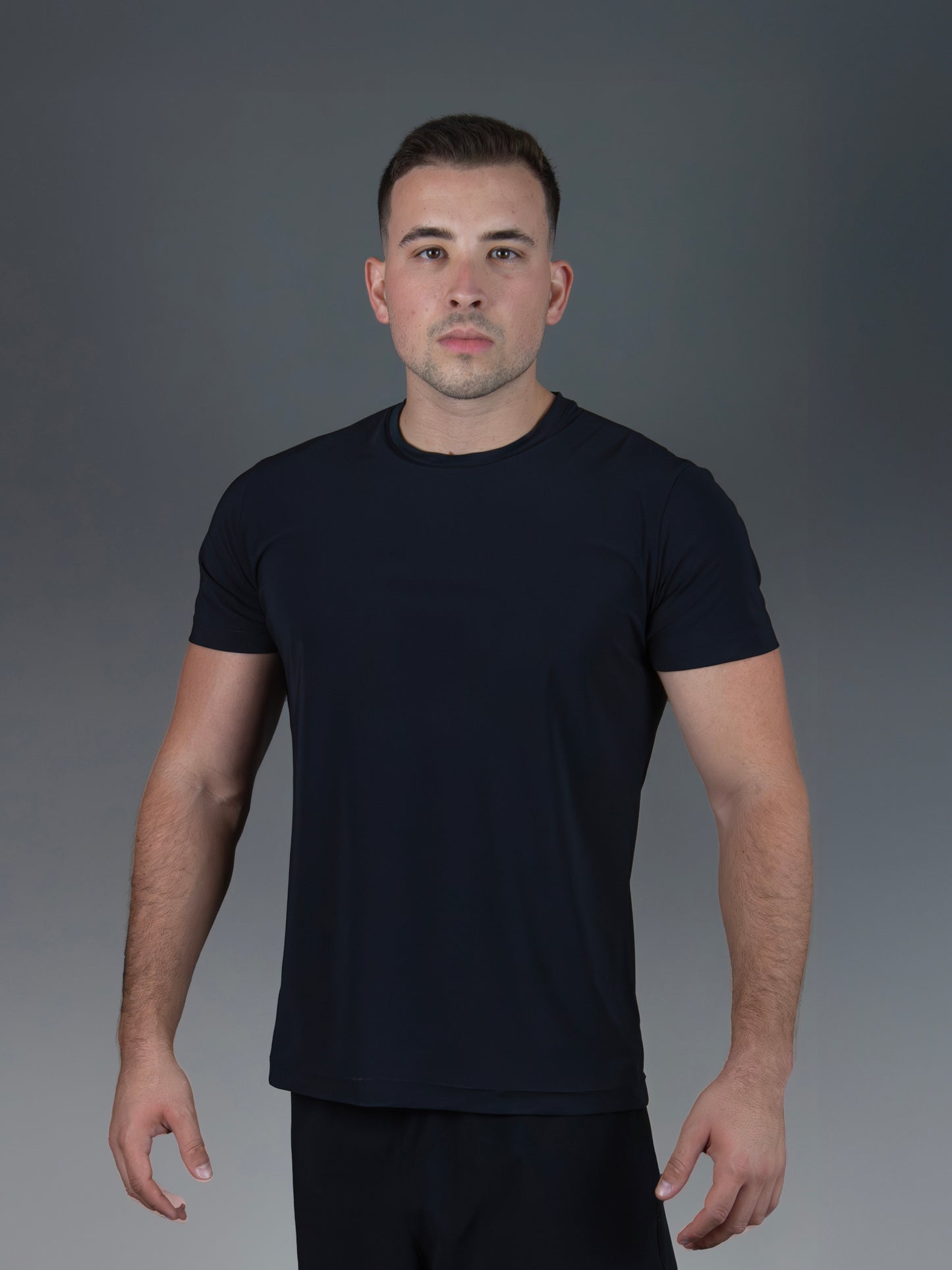 Camiseta hombre técnica negro