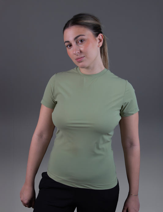 Camiseta mujer técnica verde