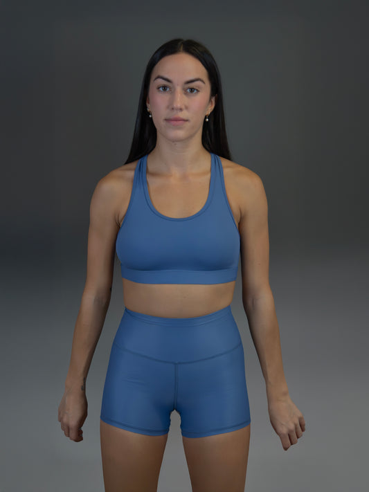 Legging short azul celeste